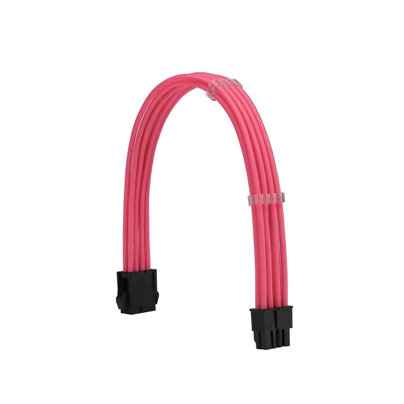 Formulamod Sleeve Extension Power Supply Cable Kit 18AWG ATX 24P+ EPS 8-P+PCI-E8-P with Combs for PSU to Motherboard/GPU (Pink) - Image 4